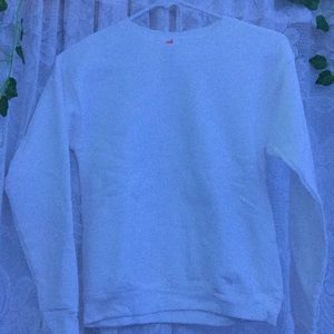 white crew neck